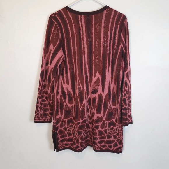 QVC Purple Pink Open Front Cardigan size L - Picture 5 of 5